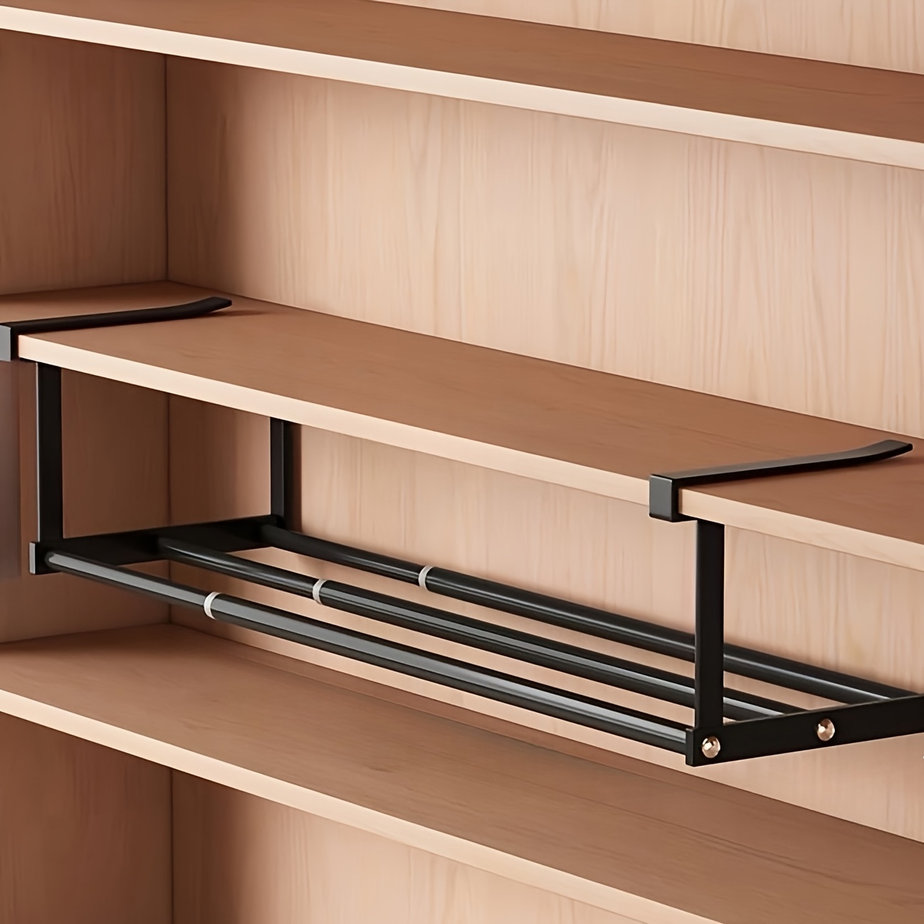 TEMU [shoe Organizer Storage Rack]multi-functional Shoe Organizer, Retractable Hanging Storage Rack, Under-shelf Shoe Shelf, Cabinet Layered Storage,