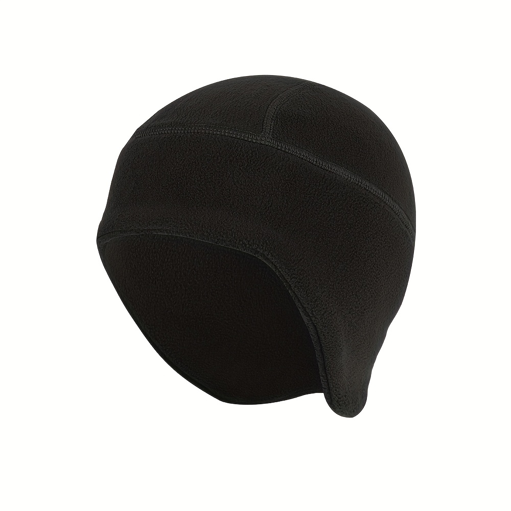TEMU 2025 Unisex Fall And Winter Outdoor Double Thickened Warm Cap Ear Protection Cap Motorcycle Riding Lined With Shaker Warm Head Cover Windproof
