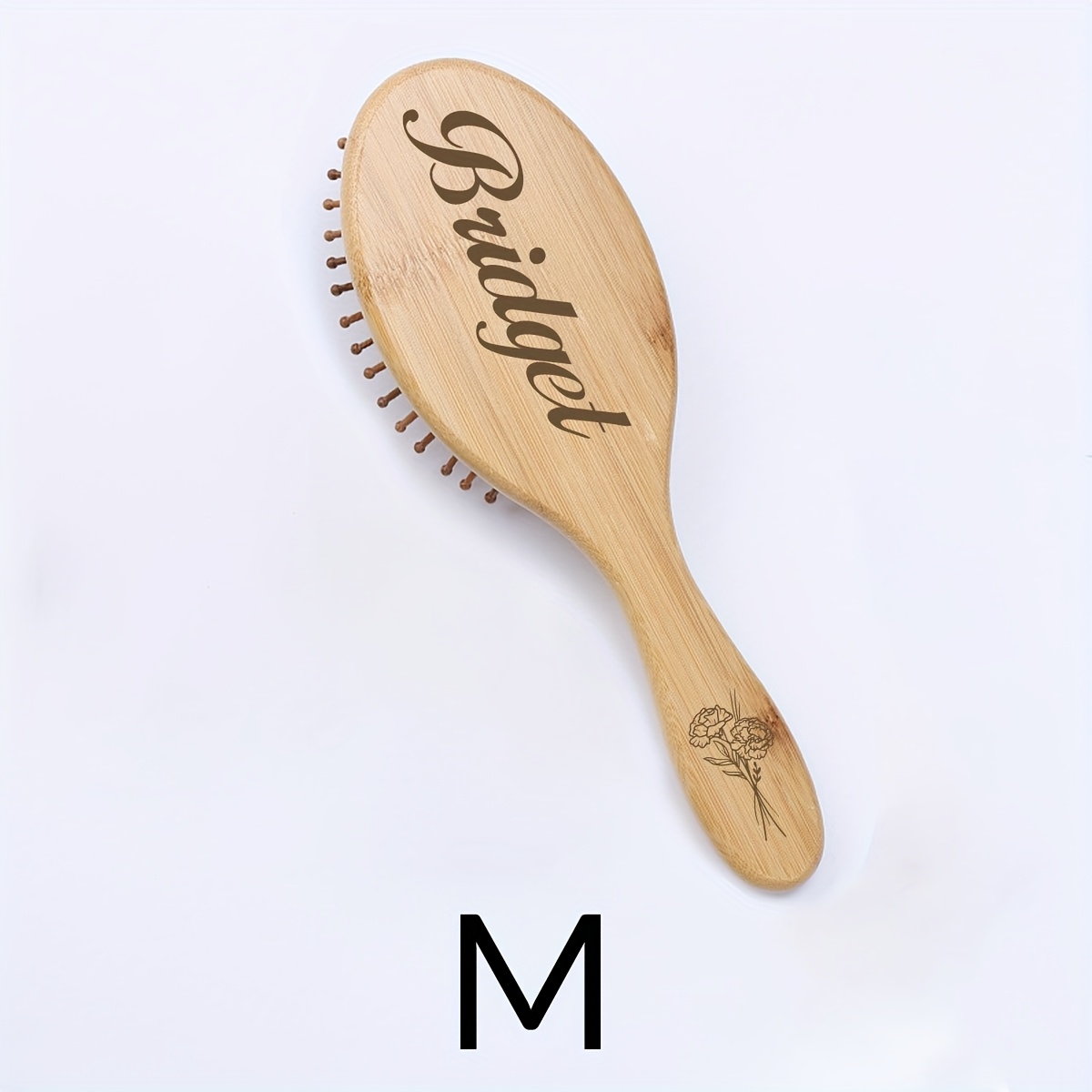 TEMU Custom Name Massage Combs, Personalized Engraving Wooden Hair Brush, Customized Hair Combs For Women, Customizable Unique Bridesmaid Gifts,