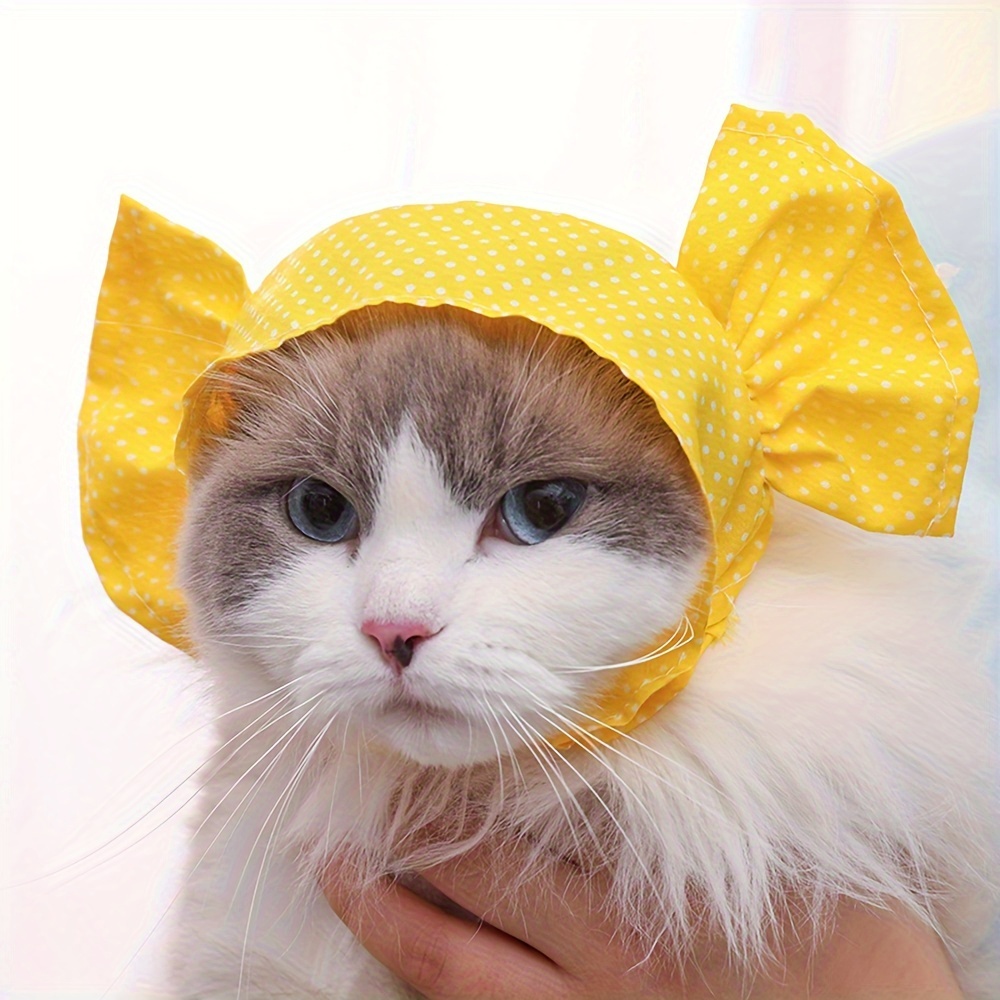 Banana Shaped Pet Cat Mini Headgear Cute Cat Hat Photo Props - Temu