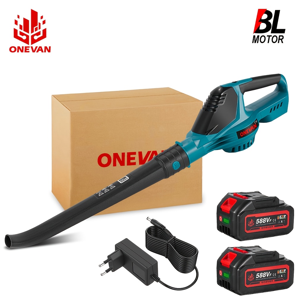 Brushless Leaf Blower Set, Electric Blower With 5 Adjustable Speed Settings, Suitable For Clearing Leaves, Dust, And Snow. Compatible With Onevan Series Batteries