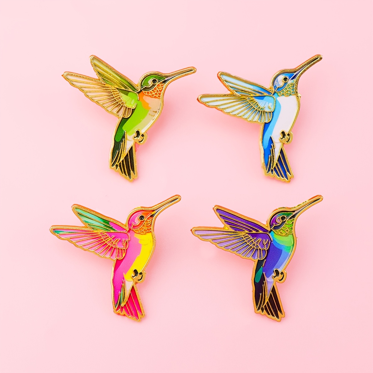 TEMU 4pcs/set Lapel Enamel Pins And Brooches Badge Pins For Backpacks Bags Backpack Cool Decoration Friend For Gifts