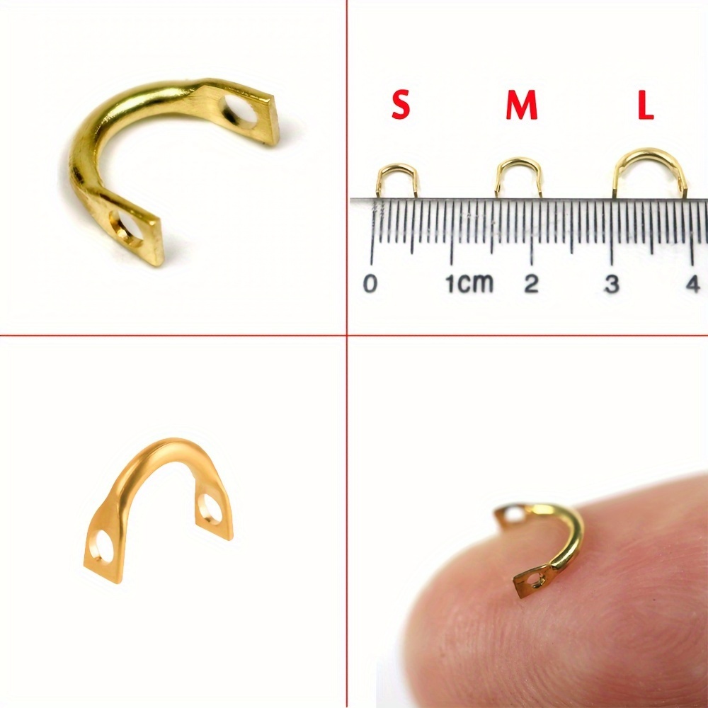 Cheap U-Shaped Connector Making Lure Accessories Spinnerbait Fishing Clevis  Brass Clevis Spinner Clevis
