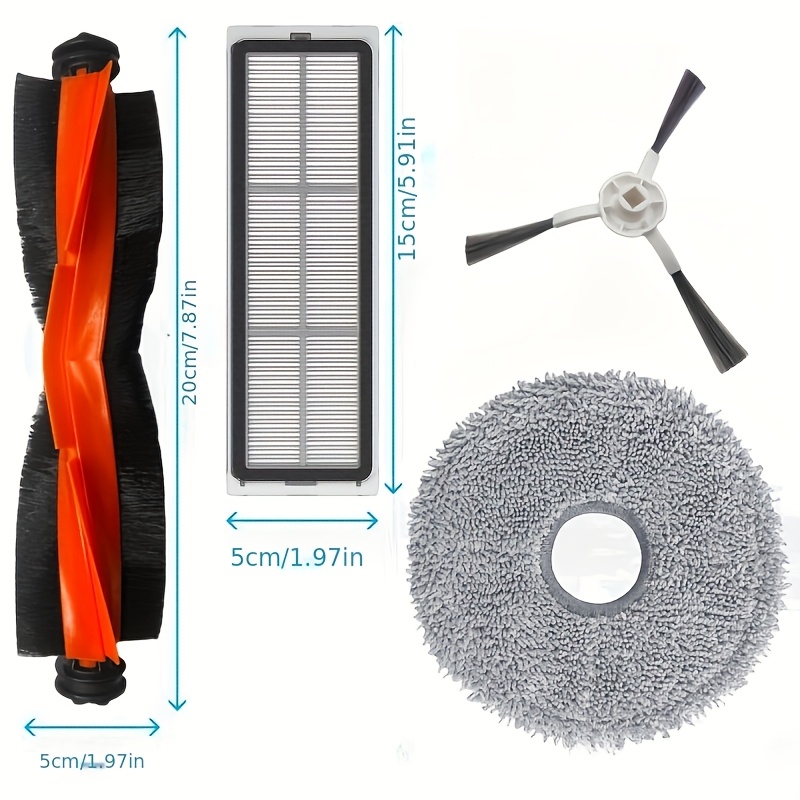 Robot Vacuum Accessories Kit For Xiaomi Mijia 3C (E10/B112/E12) - 16-Piece HEPA Filter Set