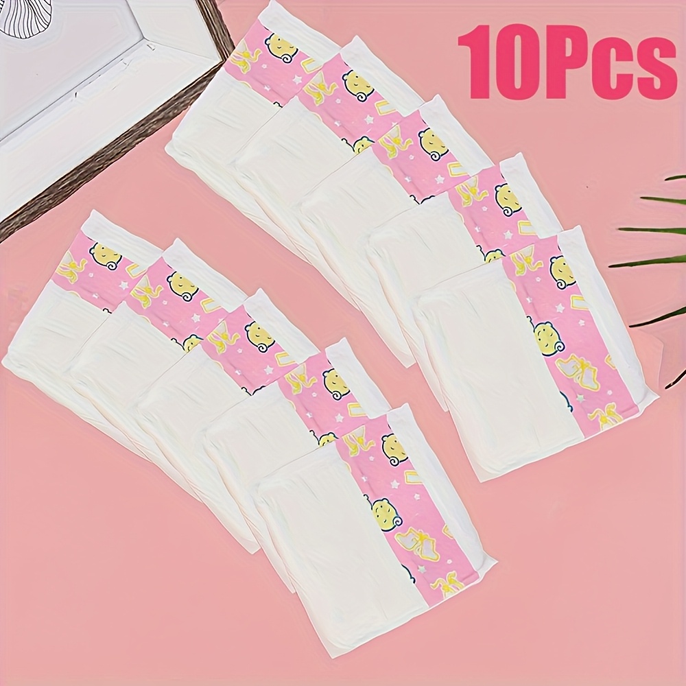 Image of Realistic Doll Diaper - Polyester, Mixed Colors, 's Playhouse Toy Accessories, Doll Accessories, The Best Halloween And Christmas Theater Accessories And Gifts For , Doll Not Included