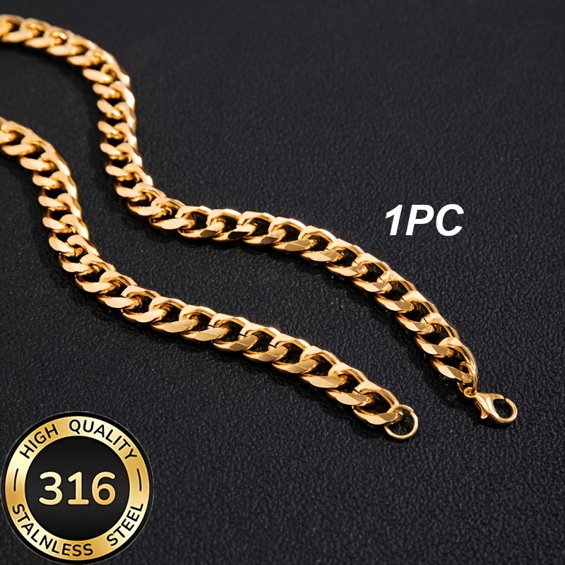 Miami Street Style Thick Cuban Chain Necklace, Unisex