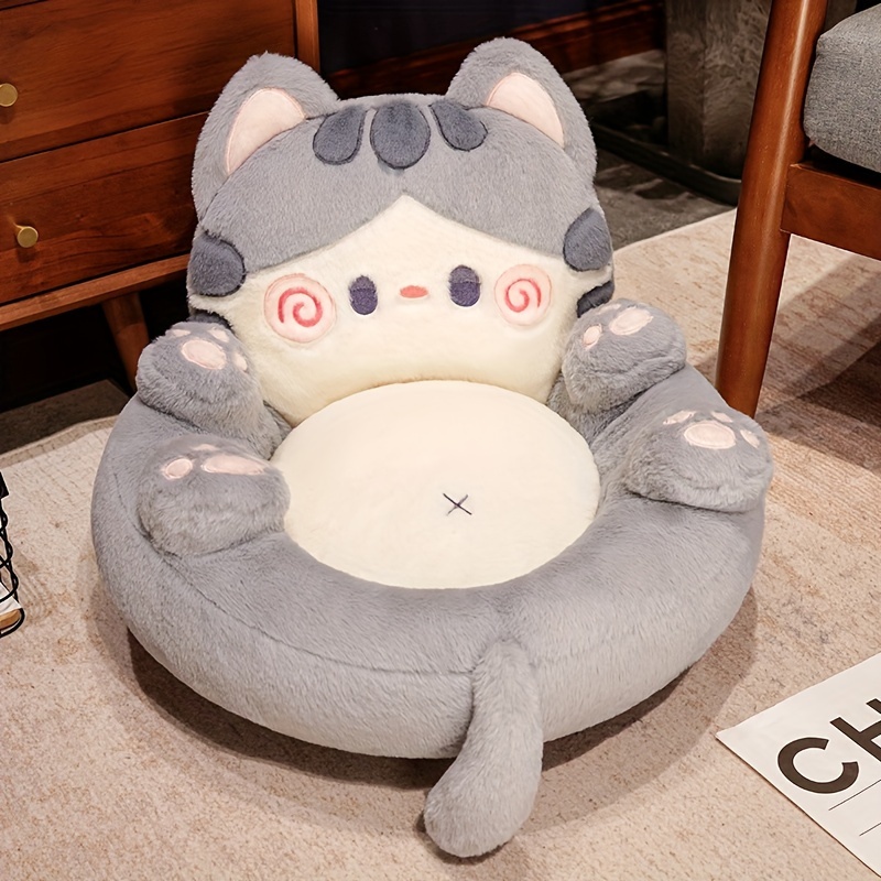 Image of 1pc Office Cushion Cartoon Cute Kitten Home Sofa Bedroom Tatami Mat Living Room Office Cushion Home Decor