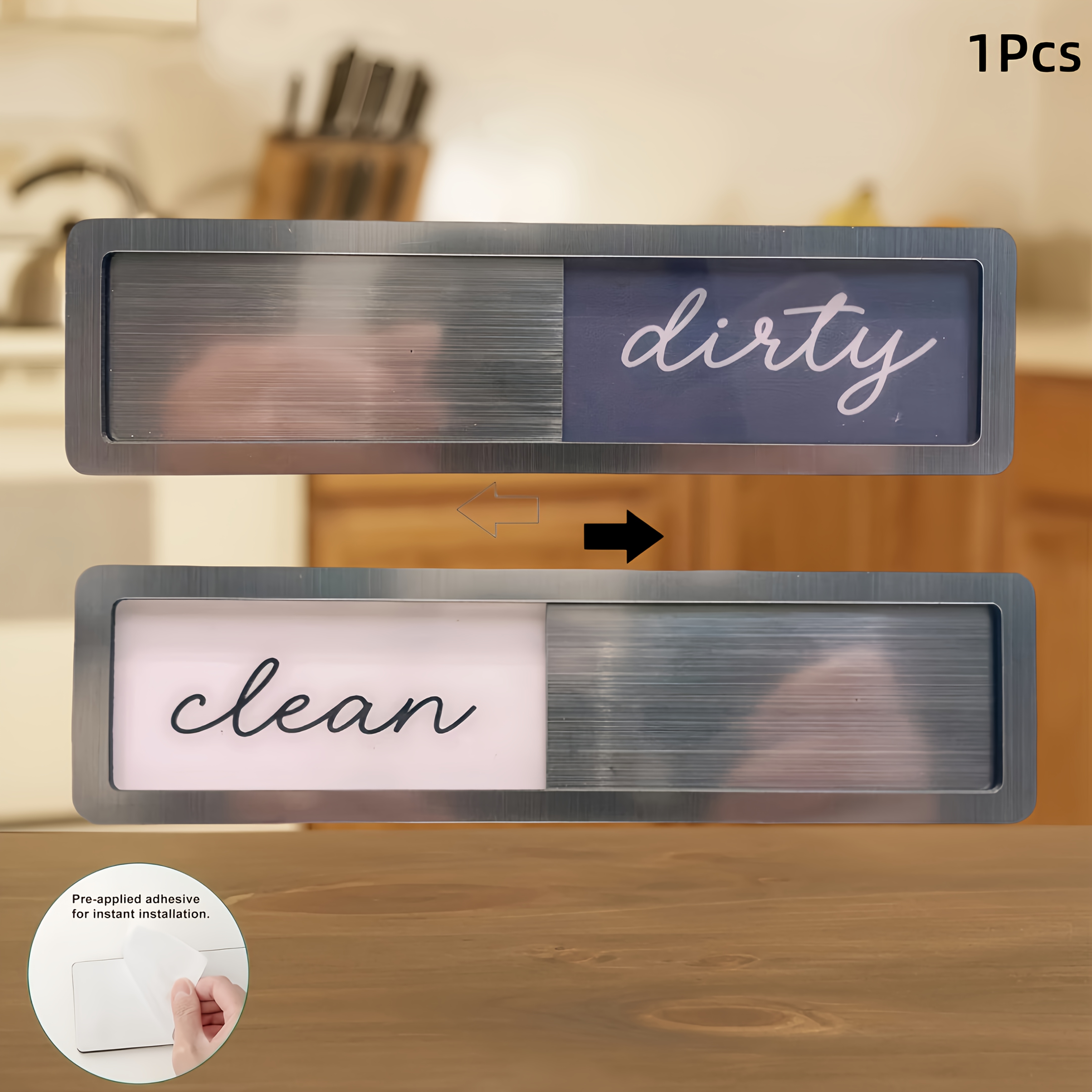 magnetic clean dirty dishwasher sign sold on Temu United States