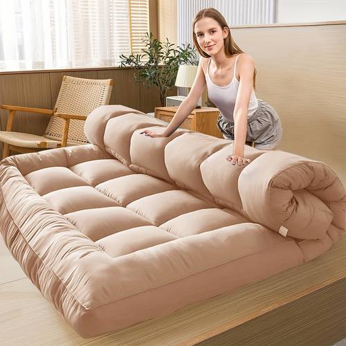 thicken cooling mattress topper 1000gsm queen size japanese tatami mattress topper foldable twin floor mattress tatami mat non slip sleeping pad up bed student mattress topper camping couch bed full queen king size