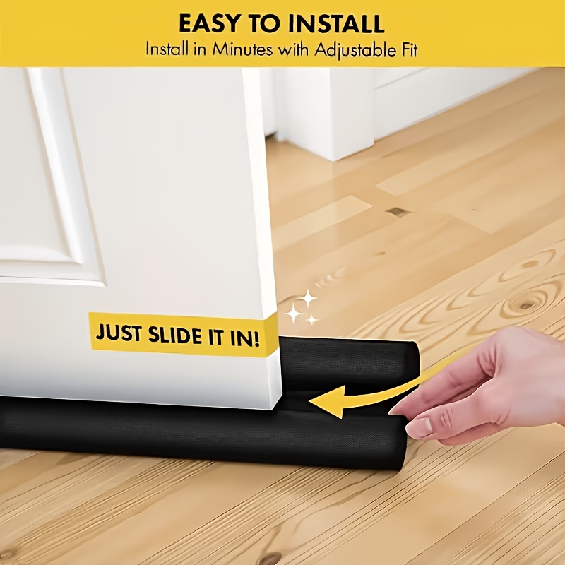 Household Door Gap Seal Strip, Windproof Door Bottom Seal, Wind and Rainproof Window Seal, Wind Barrier, Adjustable Door Sweep - Item No.: Kiki Home Daily/V40-PcsCSKⅡ