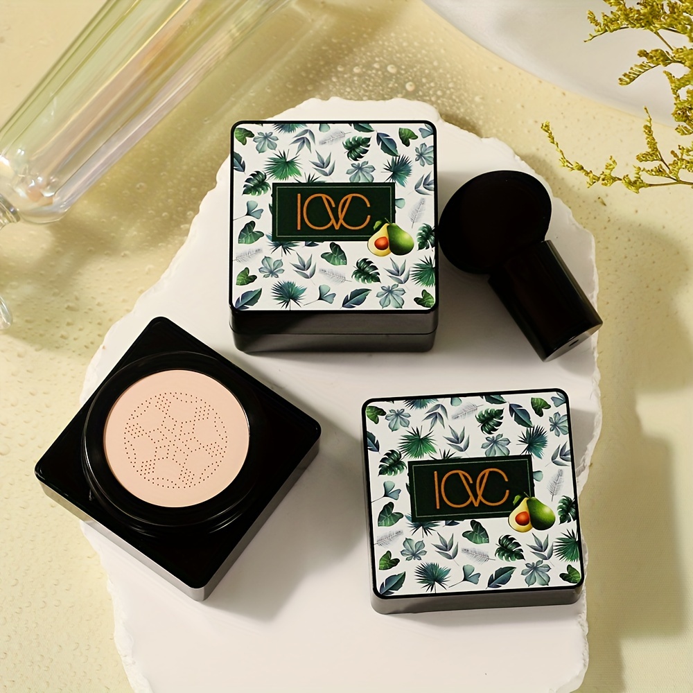 

Avocado Air Cushion Cc Cream With Mushroom Sponge - Hydrating & Foundation, Medium Coverage Concealer For All Skin Tones