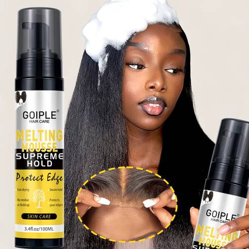 wig melting mousse top tier strong styling foam quick drying waterproof formula with no residue unisex sweat resistant wig mousse long lasting styling that can melt foam