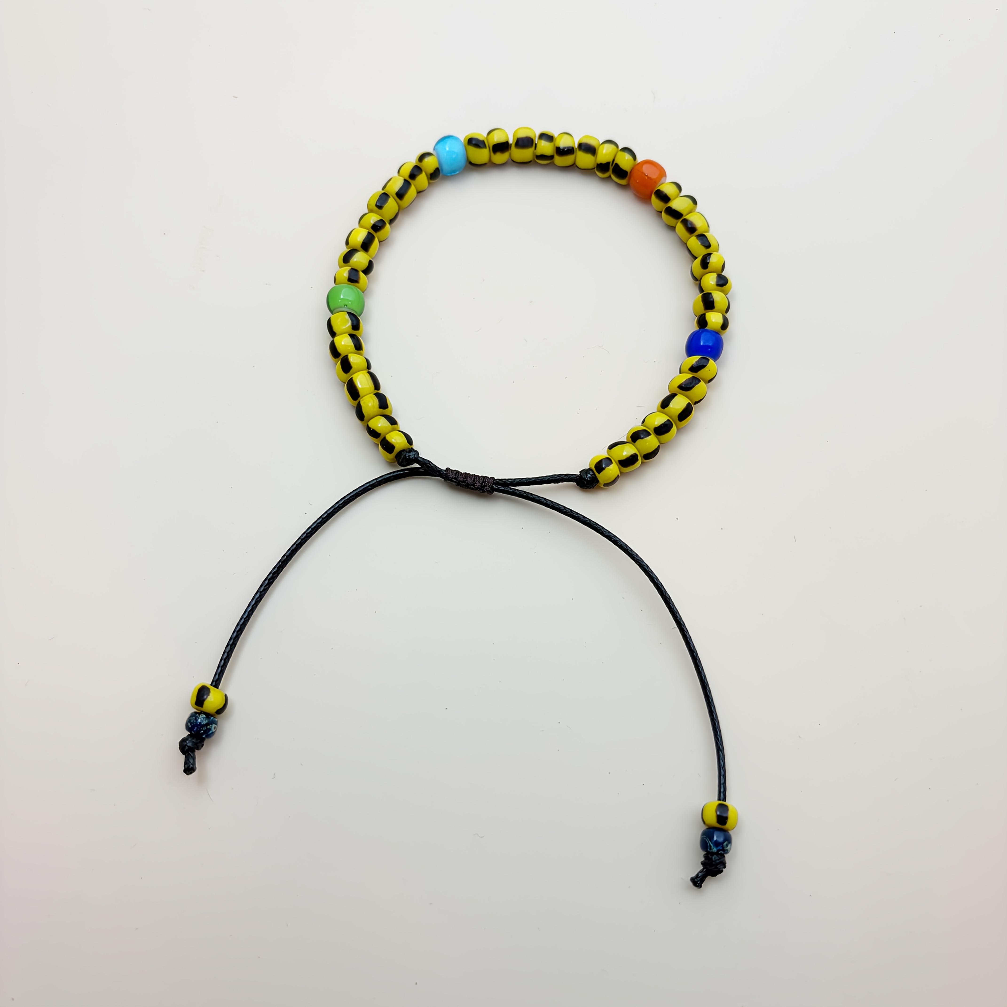 Vintage Trade Beads Adjustable Bracelet