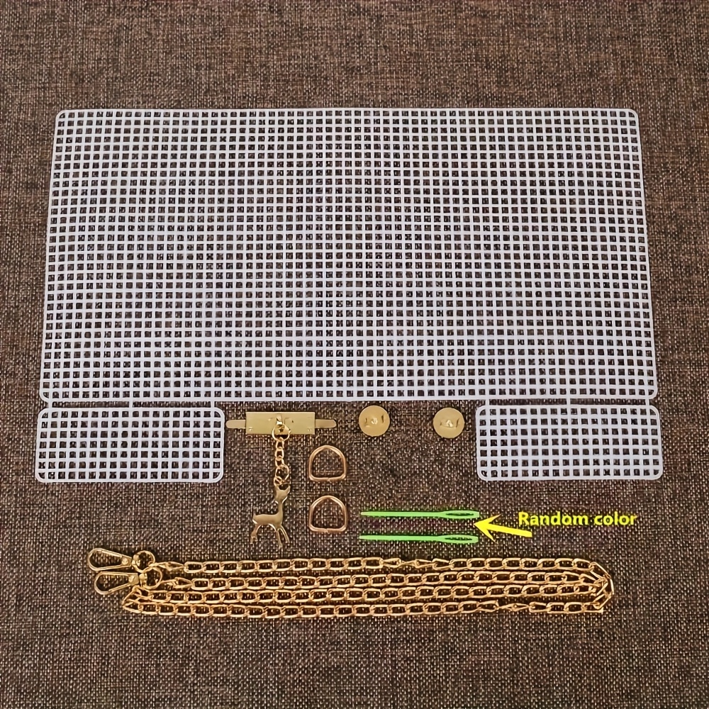 E-shop 6-teiliges Zusatz-Webplastik-Netz-Set, Webmaterial-Helfer, -Erweiterungsnetz für Handtaschen, Handgefertigt, Kunsthandwerk, Personalisierte