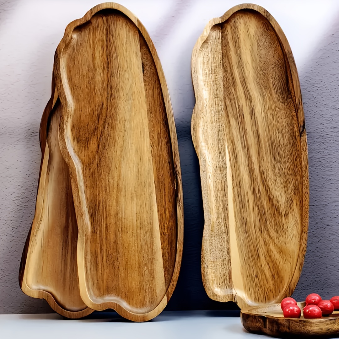 

Wooden , 1pc, - For Desserts, , , , , , - For , Restaurant, , , - Kitchenware, Decor, Wooden Platter, , And Dish For