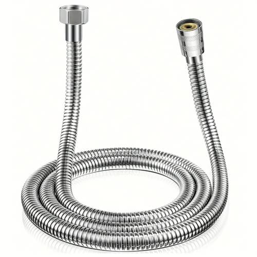 3 meter hose silvery 1pc stainless steel shower hose high quality spray nozzle water pipe universal bathroom shower head connector