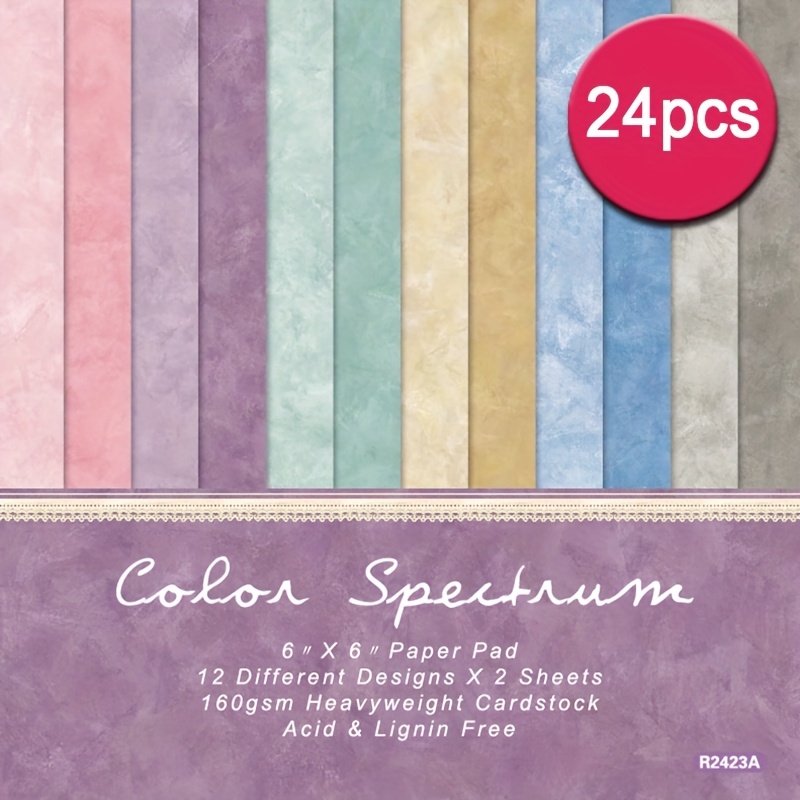24pcs 6x6 Inch Purple Velvet Aesthetic Paper Pattern Single-sided Decoupage Paper Pad For Crafts Journaling Supplies Gift Wrapping Album Art Decorative Craft Paper