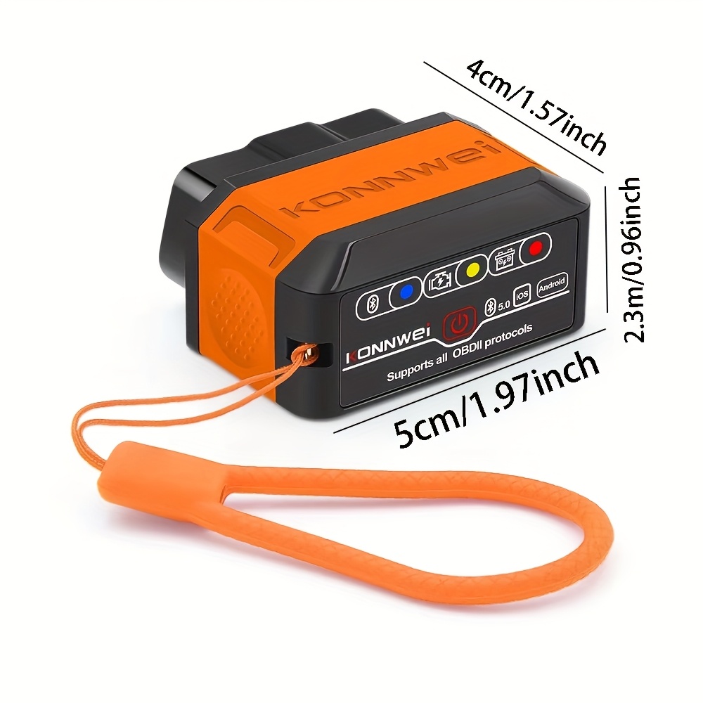 Konnwei Kw906 V1.5 Pic18f25k80 Scanners Bluetooth 5.0 For /ios Elm 327 Obd 2 Car Diagnostic Reader