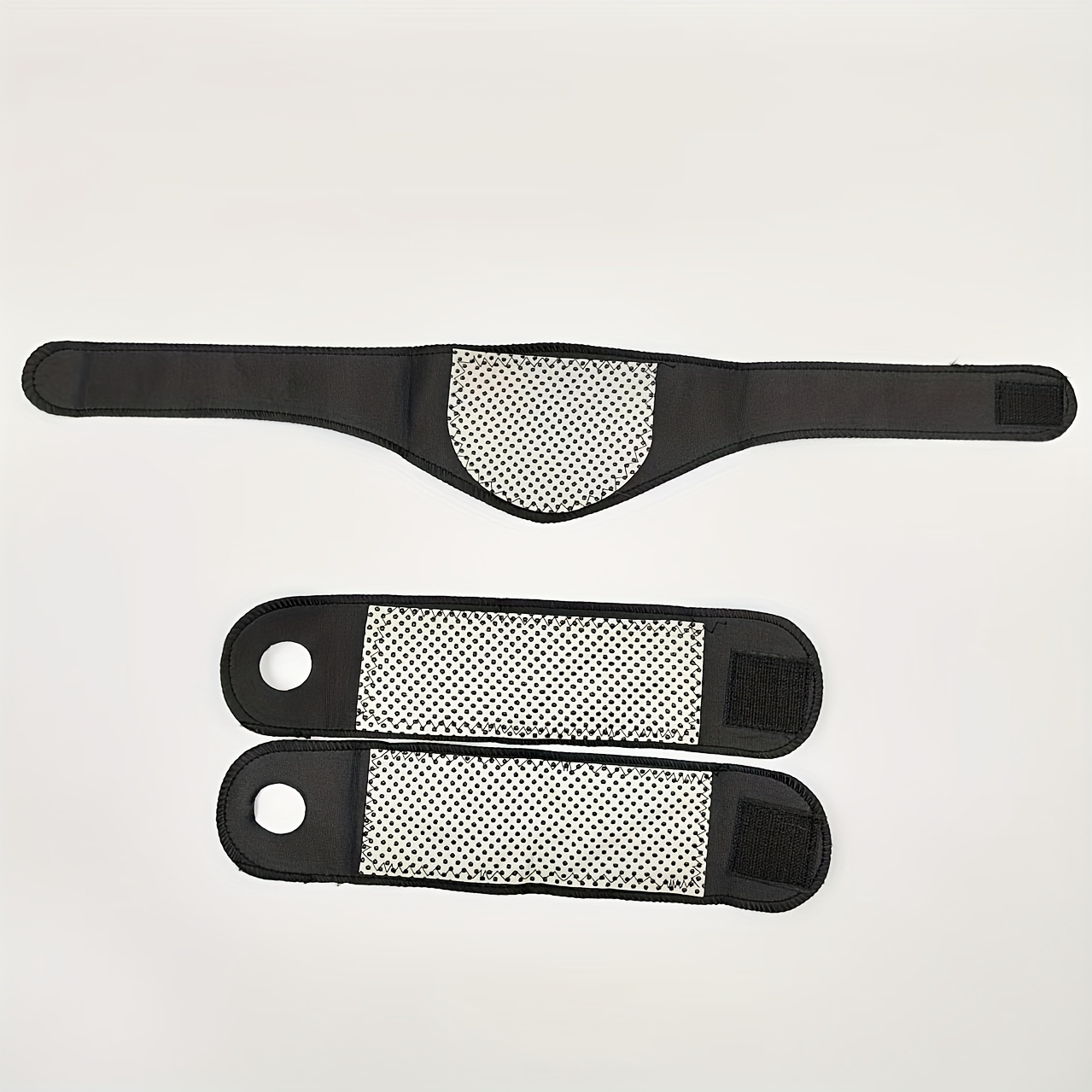 3pcs, 2 Wrist Guards +1 Neck, Made Of Material, Warming , , Adjustable Length