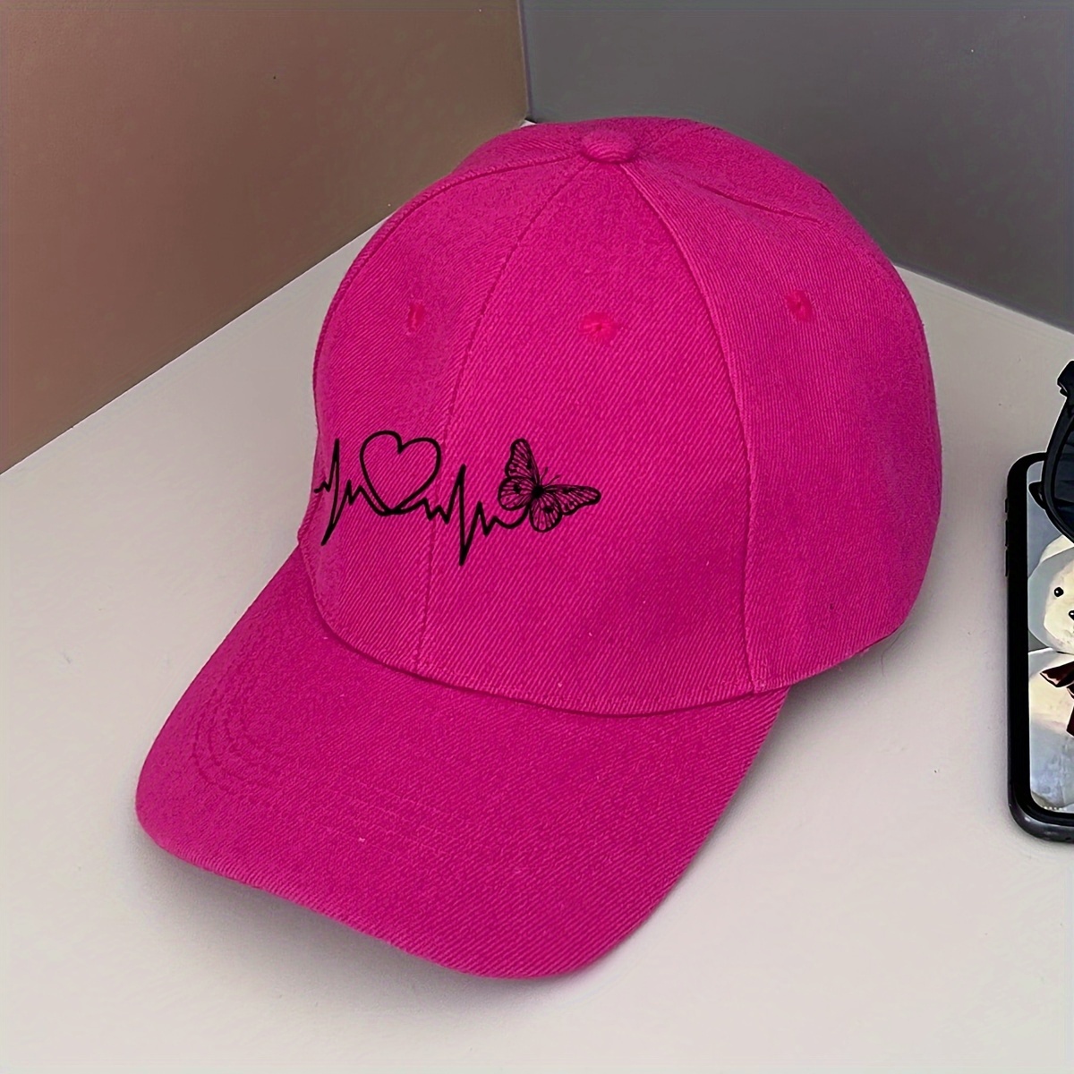 ☆【MLB】☆WOMEN'S HEART BASEBALL NECK LIGHTWEIGHT PADDIN.G women's magenta baseball cap heartbeat print - Temu