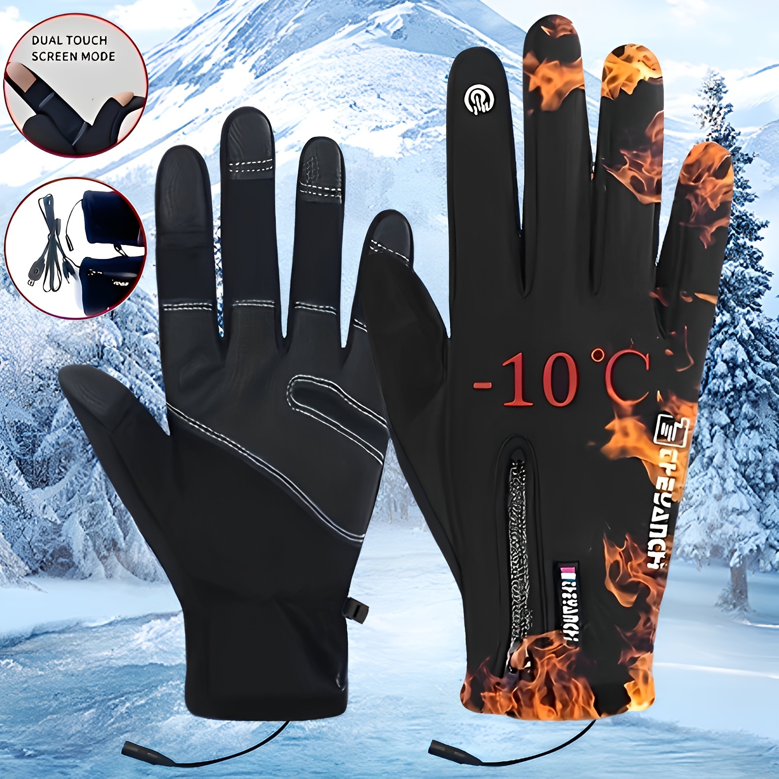 Universal Usb Plug in Heating Gloves Suitable For Men And - Temu