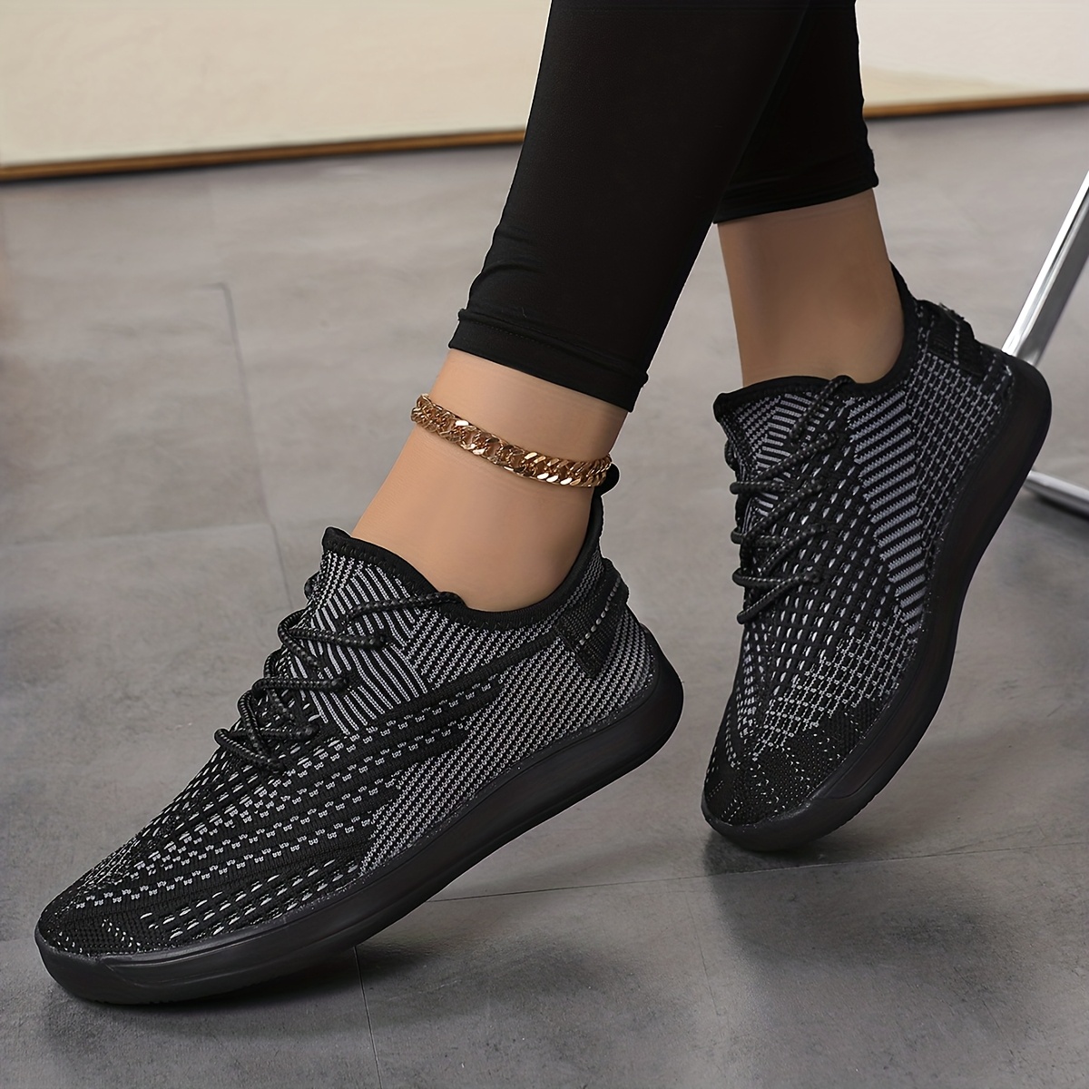 Women's Wide-width Flat Sneakers, Fashion Lace-up Sneakers, Casual Sneakers For Wide Feet And , Women Shoes