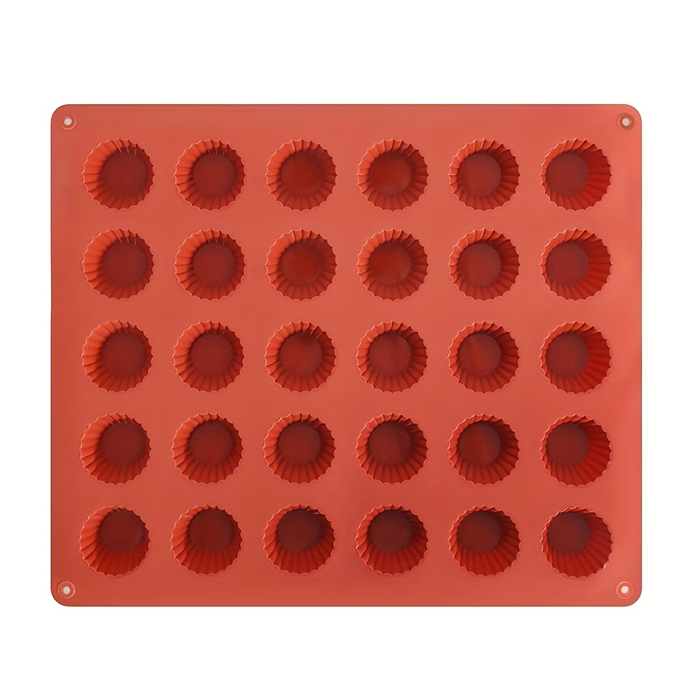 Image of 1 Mini Chocolate Silicone Mold, Mini Cylindrical Candy Pudding Dessert Cupcake Decorating Baking Tool