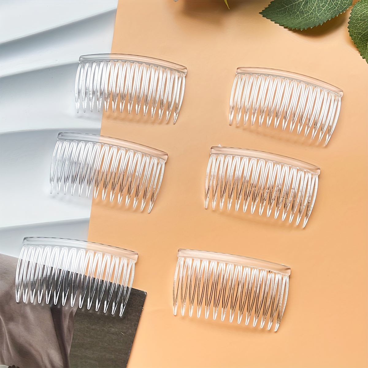 6pcs Hair Side Comb, Easy And Stylish Hair Clip, Textured Hair Side Comb