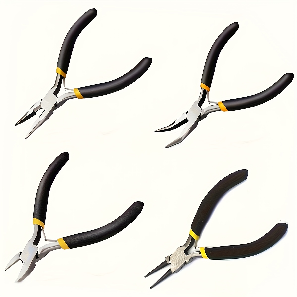 

4pcs/3pcs/1pc Jewelry Pliers Tool Kit Includes Needle Round Wire Cutter And Curved Nose Pliers For Jewelry Beading Repair Supplies Wire Wrapping Multifunctional Tools