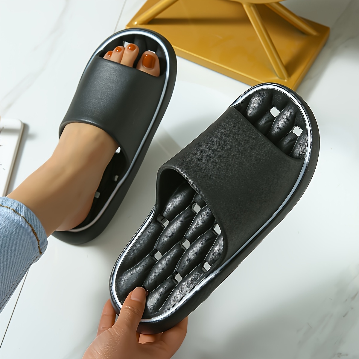 unisex comfortable eva non slip sandals minimalist       handwash friendly ideal for home and beach use sandals for women winter sand slip on comfortable sandals Product details 1