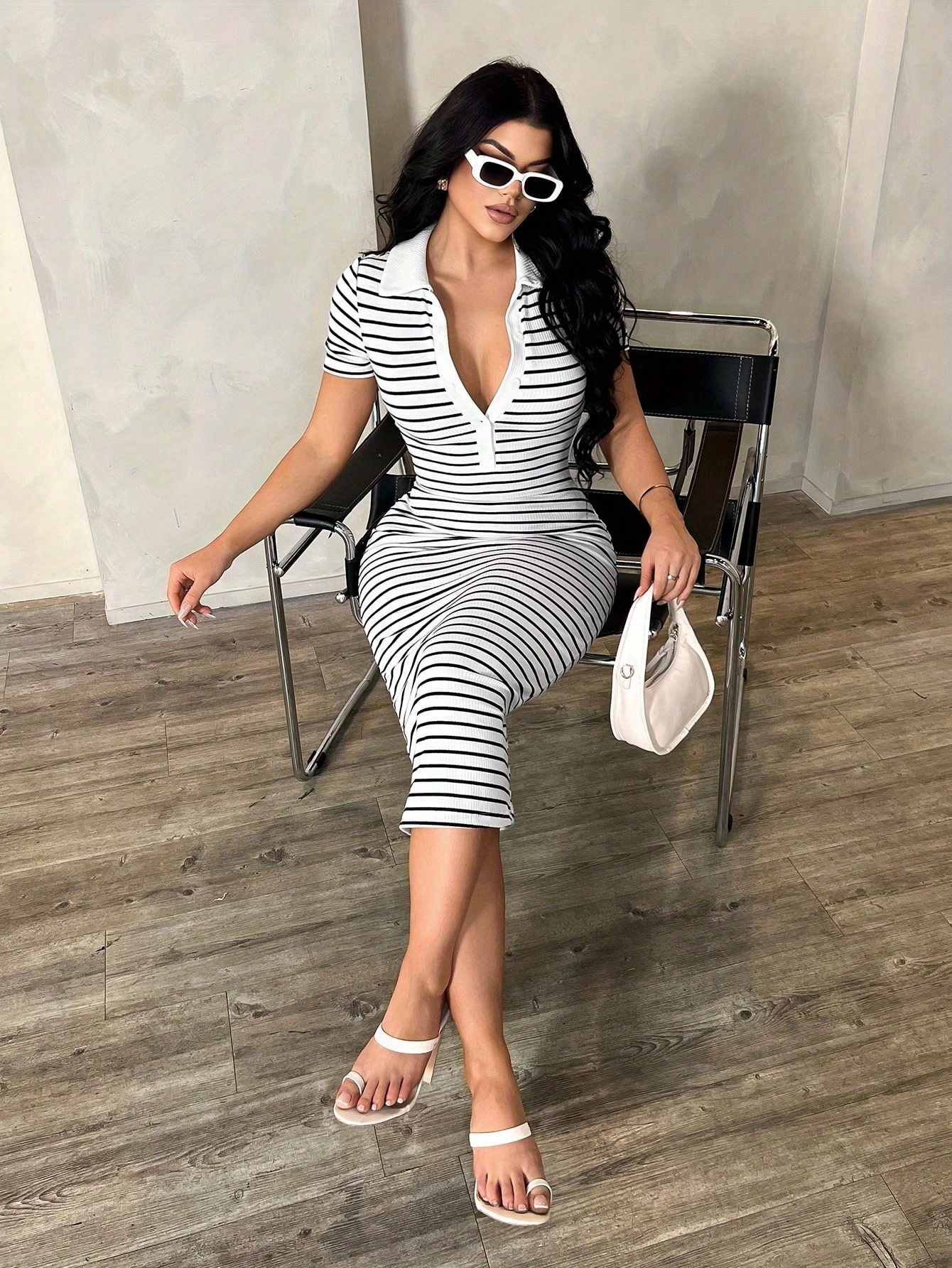 womens summer casual elegant business style black - Temu Chile