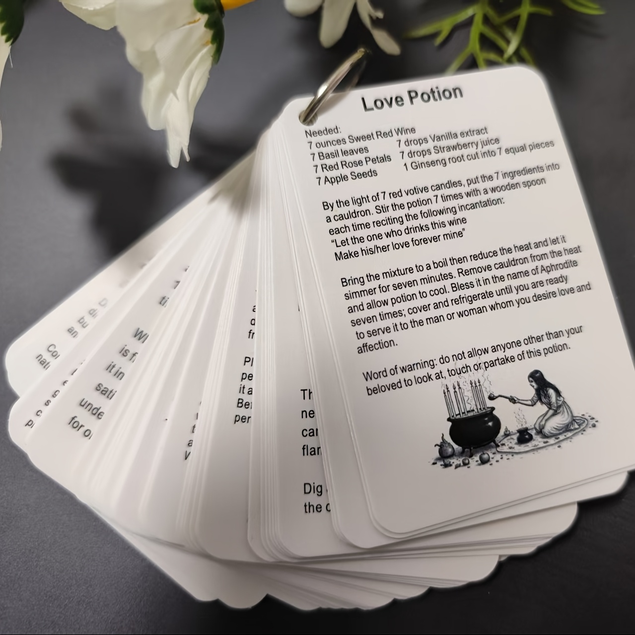 Image of Spell Cards - Spells For , & Wicca - Perfect For Grimoires, Books Of & Spellbooks Includes Love & Protection Spells, Ideal Inspiration Tool For Enthusiasts