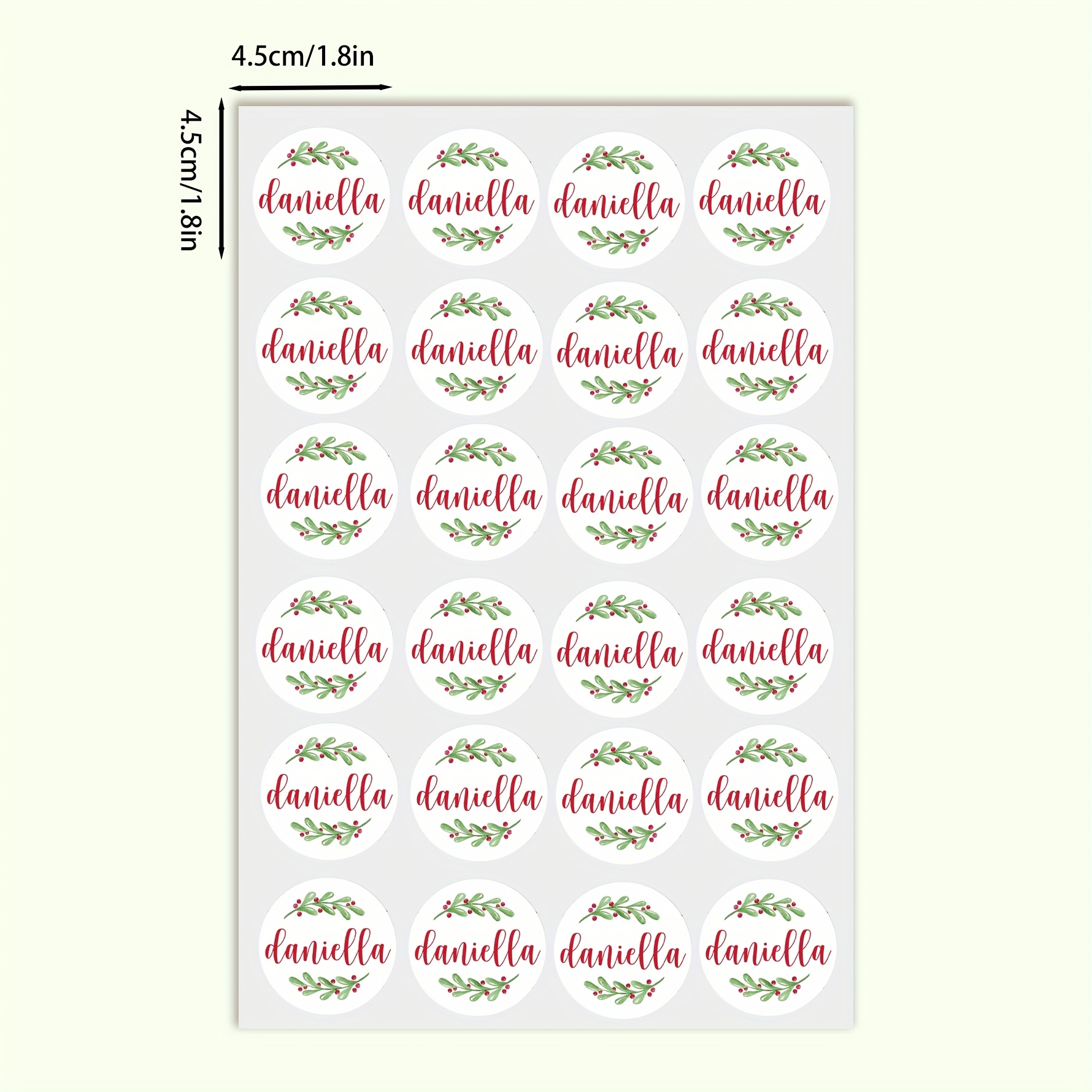 TEMU Juego de 24 etiquetas de regalo de Navidad personalizadas con . Perfectas para adornar bolsas de compras, bolsas de galletas, sobres, bolsas de