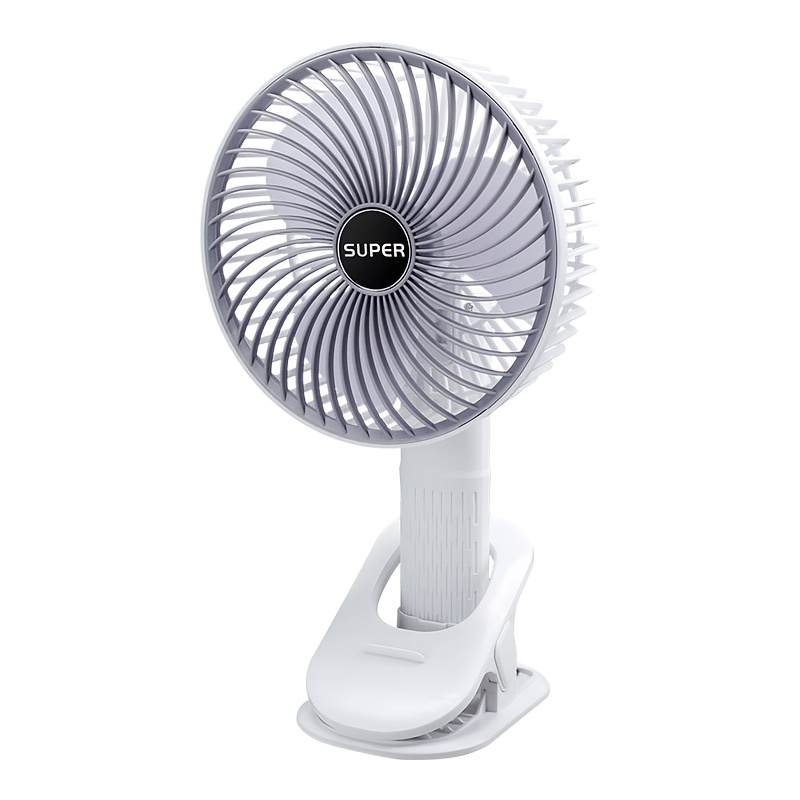 Image of A Portable Electric Fan With 3 Speed Settings, This Foldable And Silent Usb Rechargeable Fan Is Perfect For Settings Such As Kitchens, Outdoor Camping, Dorms