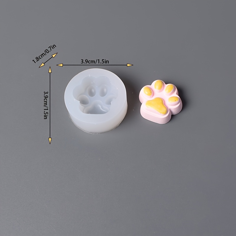 TEMU This Silicone Mold Shaped Like A Is Perfect For Handmade Cat Paw Designs, Enhancing Ambiance, Crafting Decorations, And Making Candles, Resin