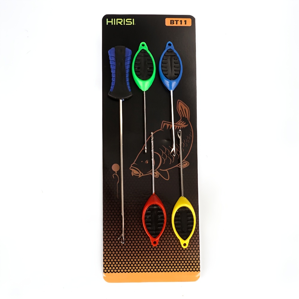 Image of Set Of Needles For Carp Fishing Bait, Including Gated Needles, Pop-up Boilies, Splicing Pins, And Tools For Making Carp Additions