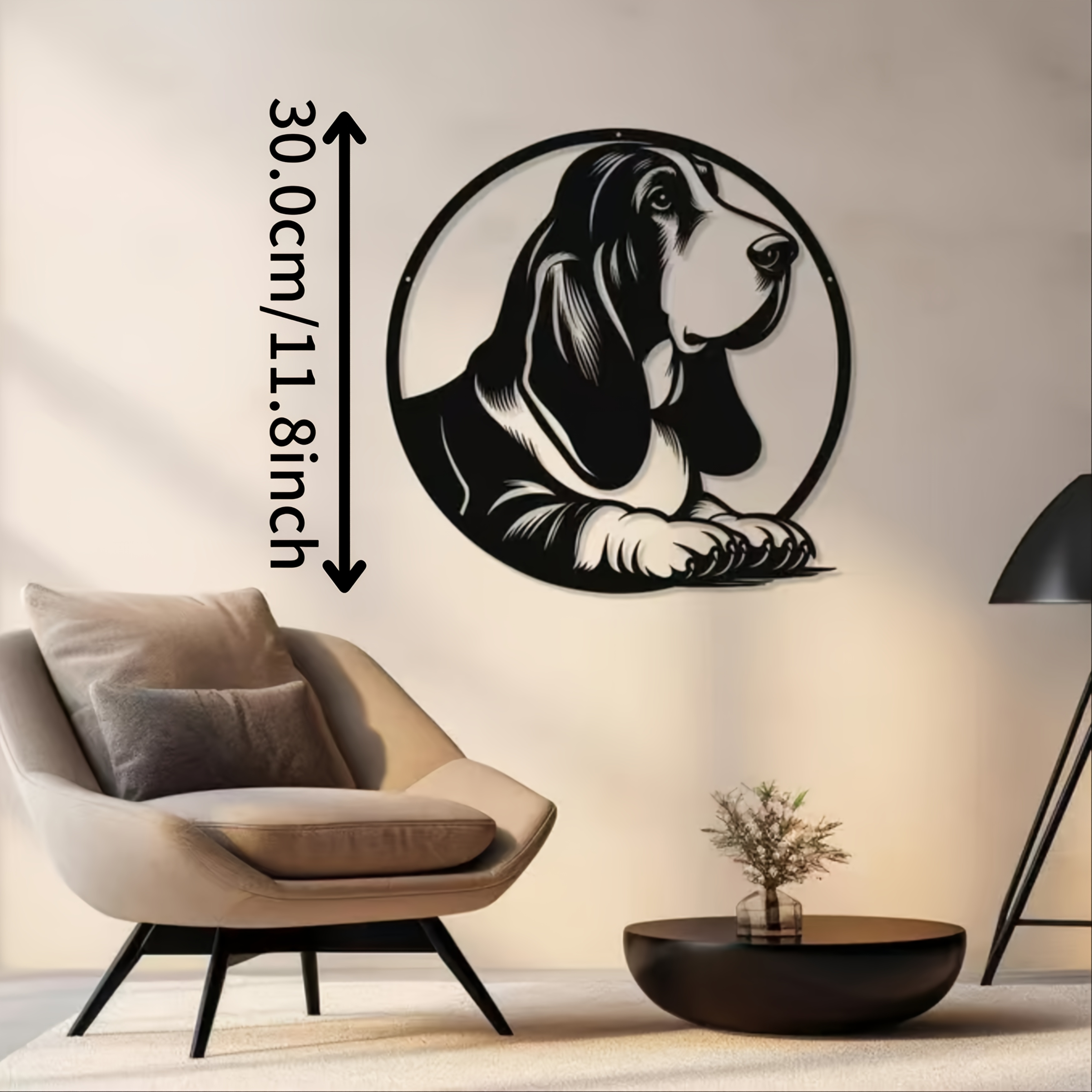 TEMU 1pc Metal Basset Hound Sign Is An Ideal Wall Art Gift For Dog Lovers. Basset Hound Art Makes A Nursery Theme Or A Unique Basset Dog Gift.