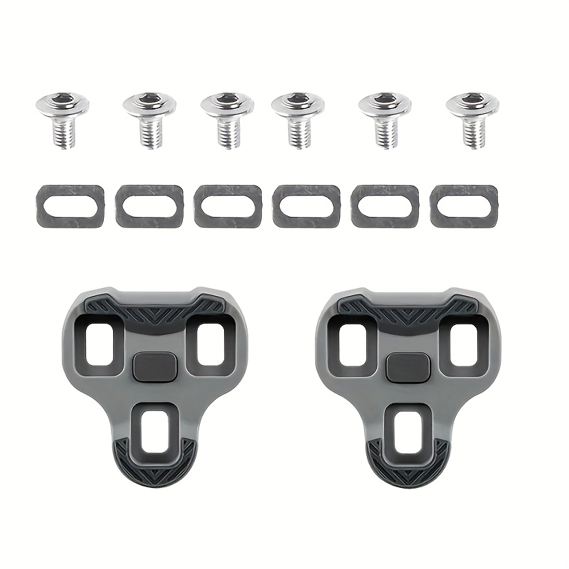 TEMU 1 Pair Of Anti-slip Tpu Road Bike Shoe Pedal Wear-resistant Bike Lock Foot Shoe Set