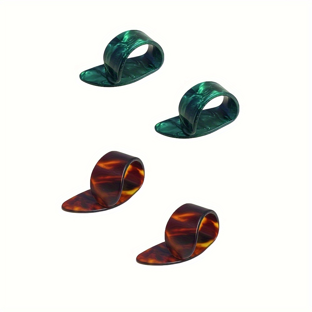 4pcs Guitar Thumb Picks Finger Picks Replacement Instrument Playing Accessories For Ukulele Electric Guitar String Instrument