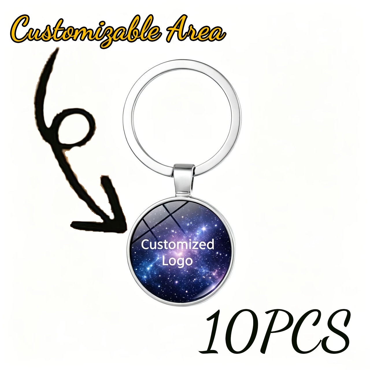 TEMU [custom] 1pc-10pcs Custom Personalized Picture Keychain, Custom Women, Men, Unique Lover Gift. Custom Personalized Gift For Graduation Ceremony