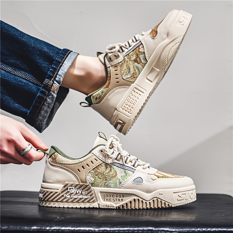 zapatos de skate informales de altura para hombres, zapatillas antideslizantes resistentes al para 7