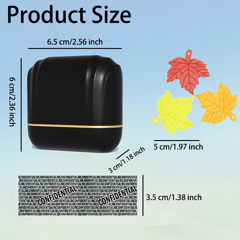 TEMU 4pcs: 1pc Privacy Roller Stamp And 3pcs Maple Leaf Opening Tools - Anti-theft Protection For Id Information, Preventing Privacy Leakage,