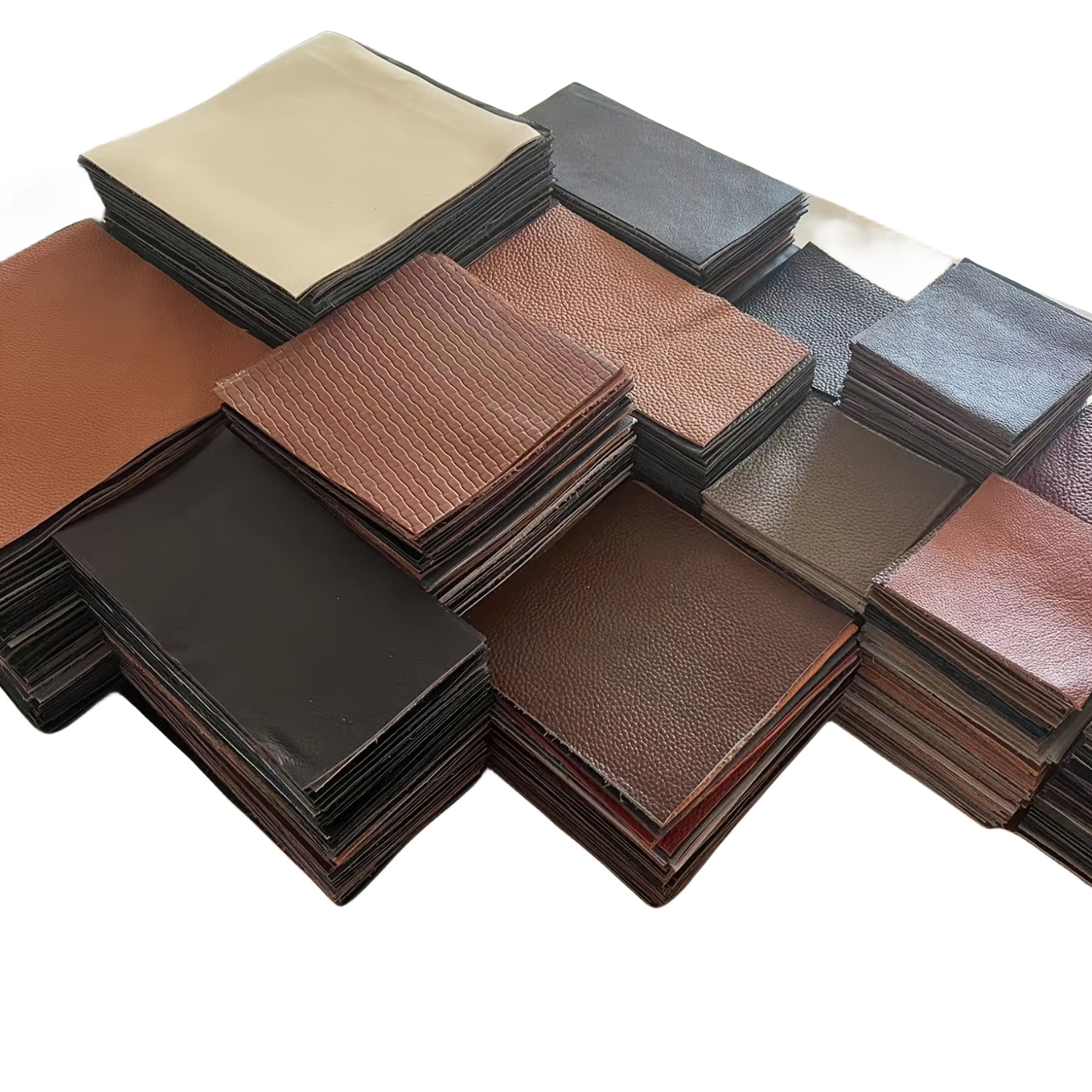 

10pcs Genuine Leather Craft Set 15 * 10cm Diy Bag, Assorted Color Leather Leather Sheet