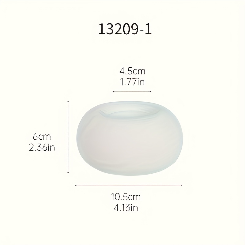 TEMU 1pc Nordic Style Modern Easy Ceramic White Round Candlestick Ornament, Candle Holder Base Table Home Easter Christmas Thanksgiving