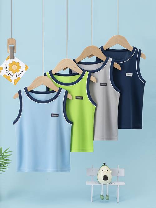 4pcs set quick dry vest unisex kids breathable sweat absorbing sports training basketball summer sweat resistant