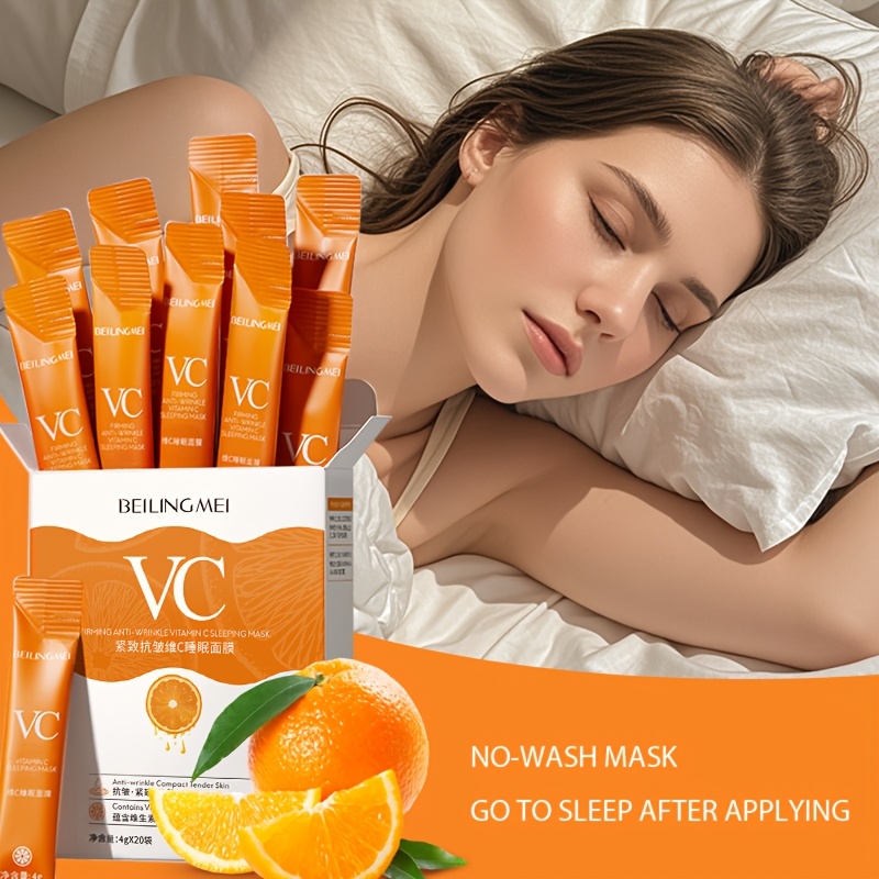 Vitamin C Sleeping Mask with Hyaluronic Acid for brightening and firming details 0