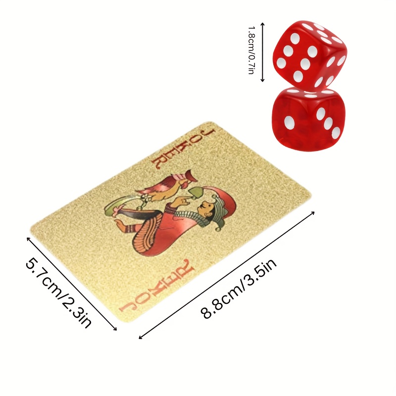 4 Decks Of Standard Playing Cards & 24 Multi-Color Dice - Complete Card Game Set For Poker, Family Gatherings & Travel Games (4pcs Adults Entertainment Kit)