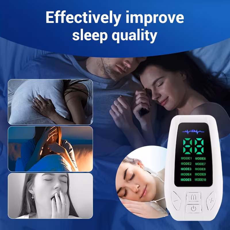 ems low frequency device portable ear clip sleep aid 10 and 30 adjustable intensities relaxing the through microcurrent stimulation better entry into Product details 4