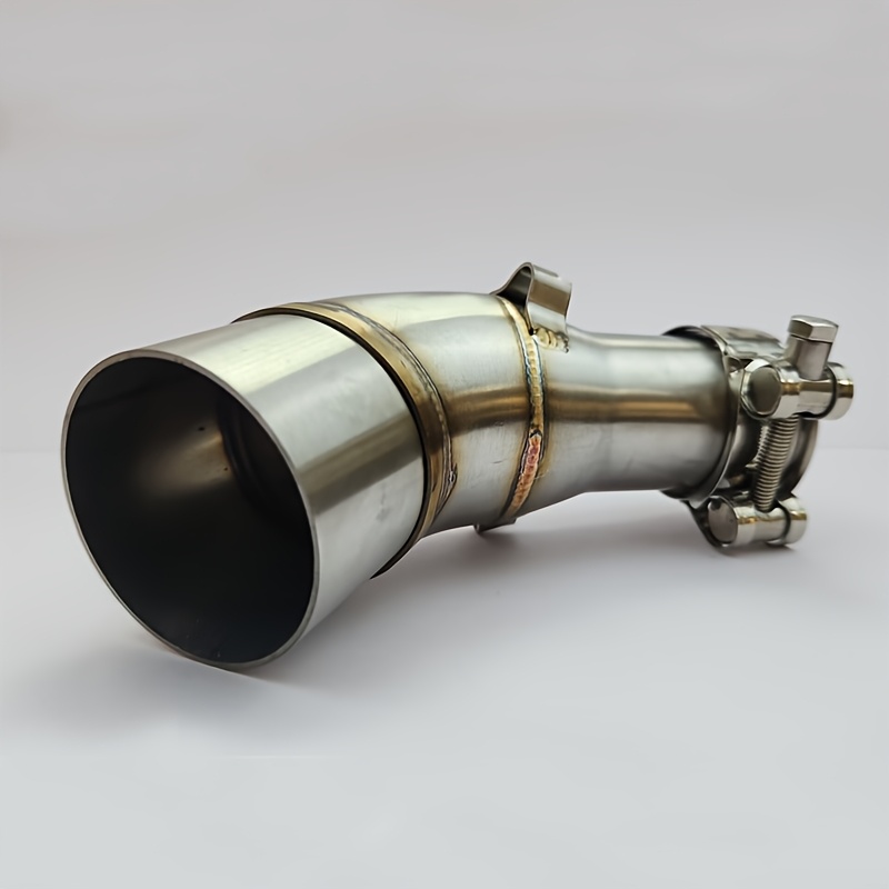 1pc stainless steel motorcycle exhaust pipe midsection compatible with yamaha mt03 yzf r3 r25 2015 2022   motorcycles upgrade accessory details 4