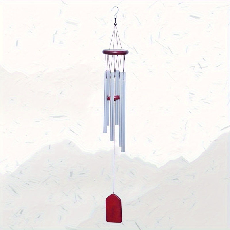

1pc Metal Wind Chime, Balcony Ornament, 6-tube Wind Chime Pendant, Creative Bedroom Home Pendant, Suitable For Outdoor Garden And Home Decoration